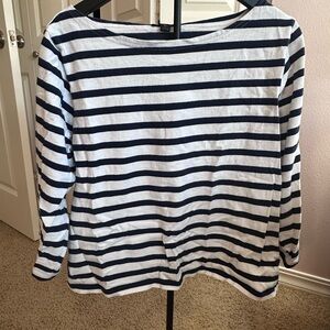 J. Crew Classic Striped Long Sleeve Top